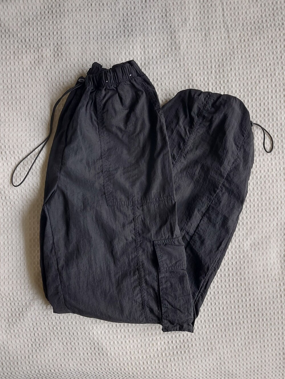 Nylon Cargo Parachute Pants
